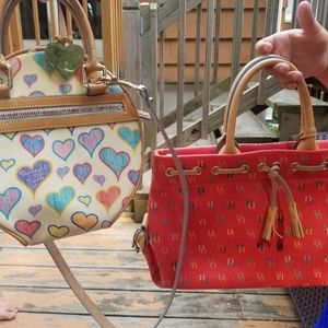 1 brand new dooney & bourke handbag with mk scarf